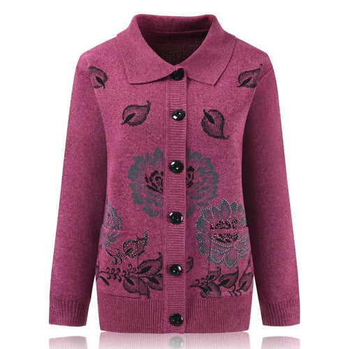 Levoire | Veste En Tricot Élégante Avec Broderie De Fleurs