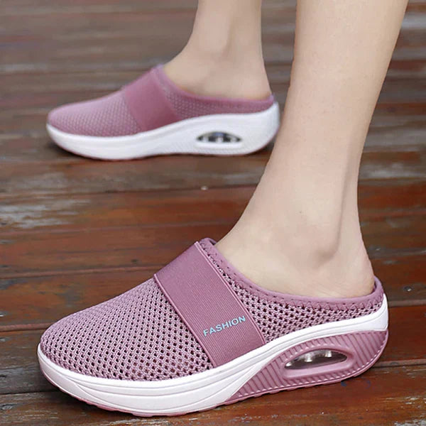 Levoire | Confortables Respirants Chaussons Noirs Rosa