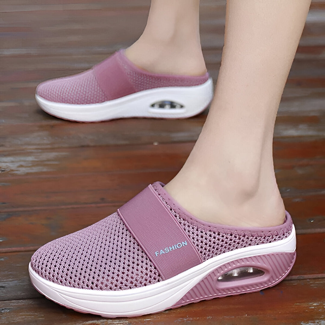 Levoire | Sandales Orthopédiques À Talons Compensés Rosa