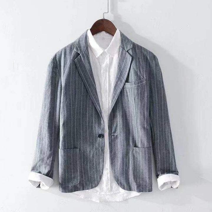 Levoire | Blazer En Lin Taillé Pour Une Silhouette Élégante grise schiste