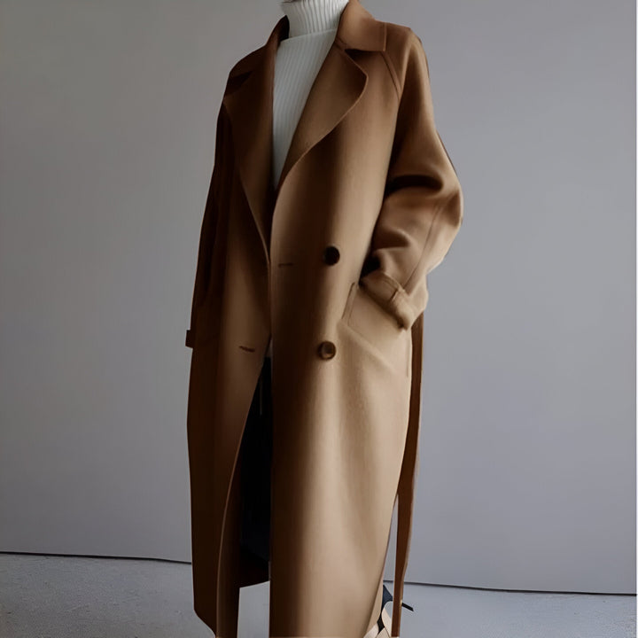 Levoire | Veste élégante plus longue Braun