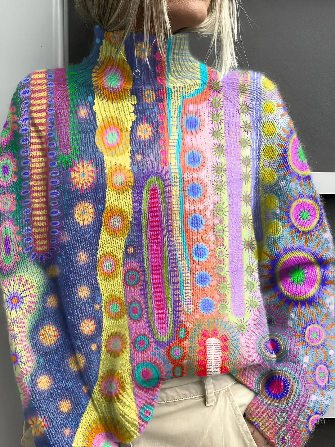 Levoire | Pull À Col Roulé Coloré