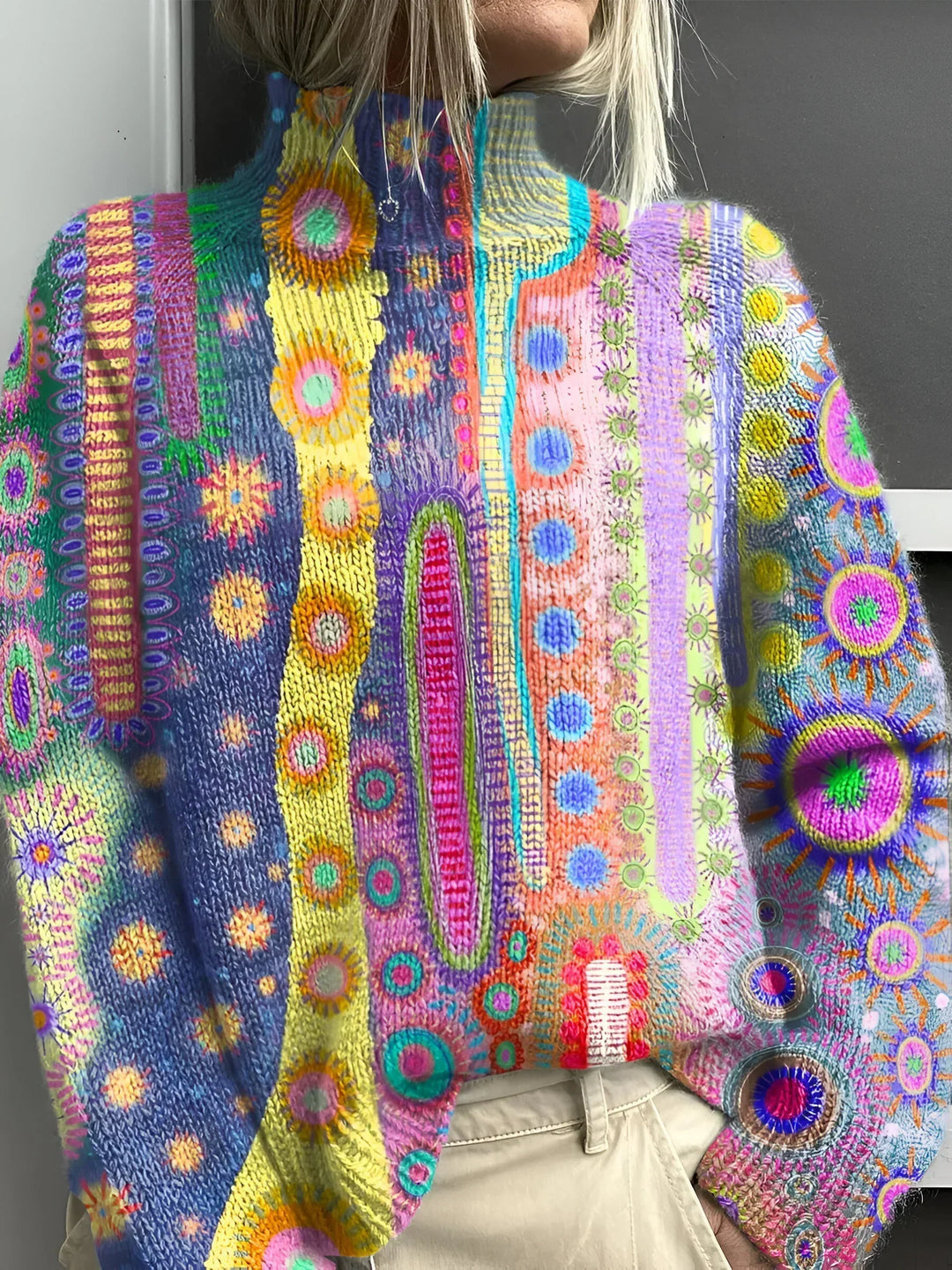 Levoire | Pull Col Roulé Coloré