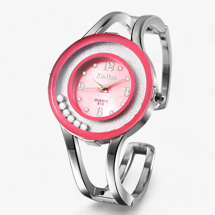 Levoire | Bracelets Cristal Montre En Acier Inoxydable Rosa