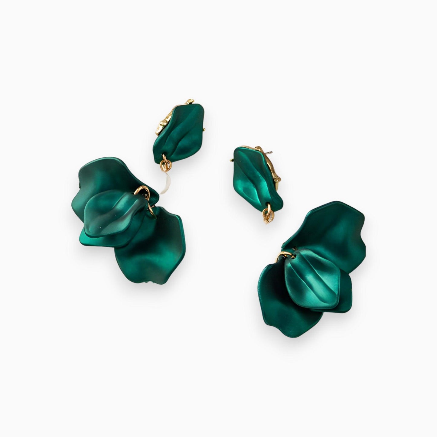 Levoire | Boucles D'Oreilles En Forme De Tige Avec Un Style Élégant Vert