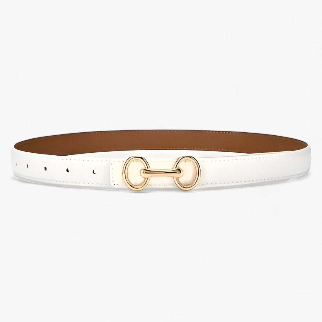 Levoire | Ceinture polyvalente avec une belle boucle Blanc Longueur de la Vöiten : 105cm