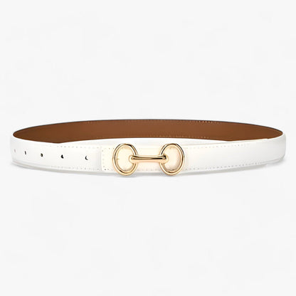 Levoire | Ceinture Multifonctionnelle Avec Boucle Tendance Blanc Longueur de la robe: 105 cm