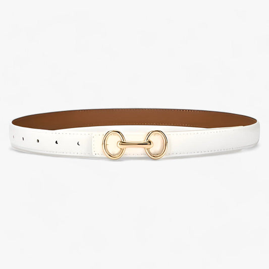 Levoire | Ceinture Multifonctionnelle Avec Boucle Tendance Blanc Longueur de la robe: 105 cm