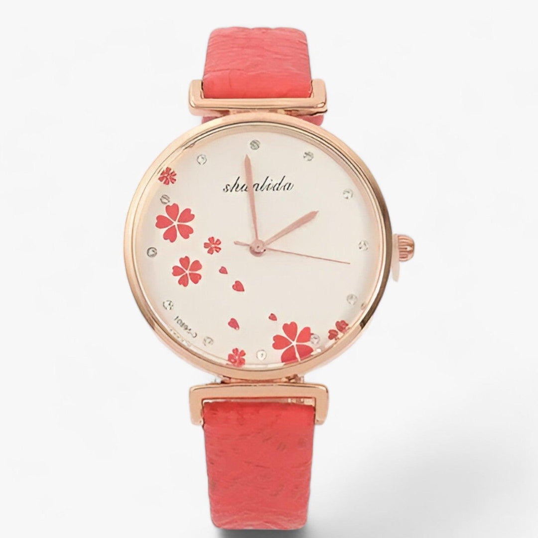 Levoire | Ruban Rond Vin Récolte Fleurs Montre Rot
