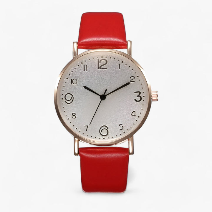 Levoire | Montre Ronde Avec Bracelet En Cuir Rot