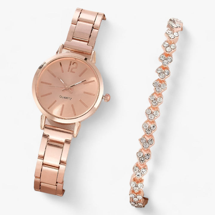 Levoire | Montre Ronde En Alliage Métallique, Y Compris Le Bracelet Roségold-Taille 2
