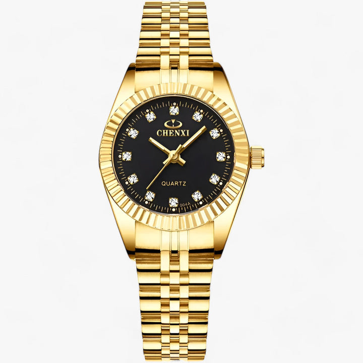 Levoire | Montres Rondes En Or En Acier Inoxydable Noir Or