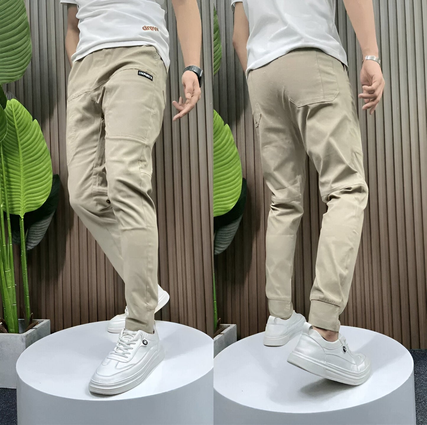 Levoire | Pantalons cargo premium Beige
