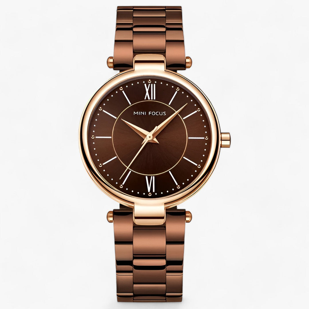 Levoire | Montre À Quartz Pour Femmes Rst Et Cadran Minimaliste Café