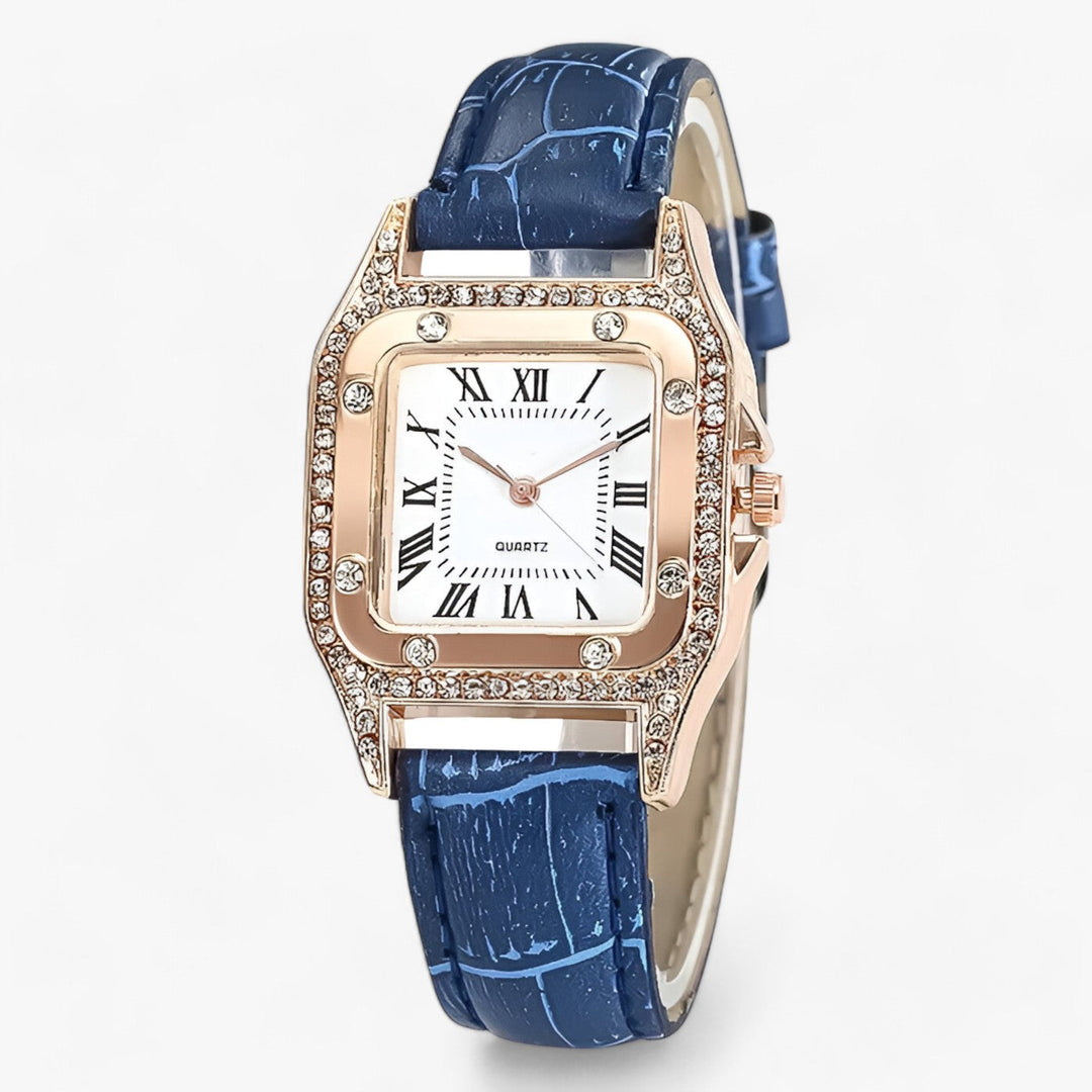 Levoire | Quartz Cuir Montre Bleu