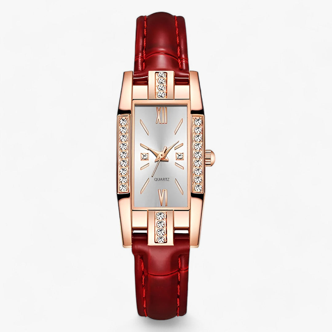 Levoire | Montre Bracelet Rectangulaire Pour Femme Avec Des Diamants Rot