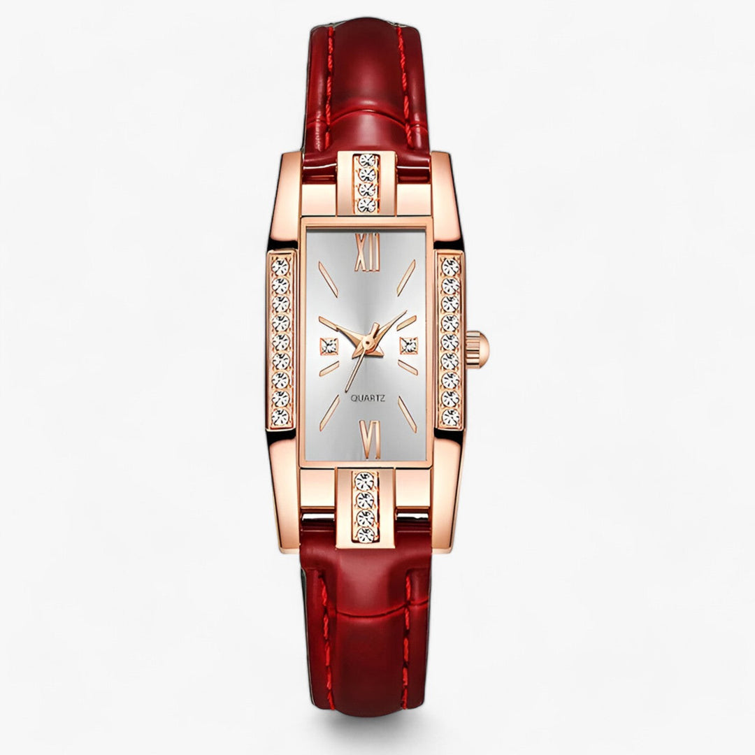 Levoire | Montre Bracelet Rectangulaire Pour Femme Avec Des Diamants