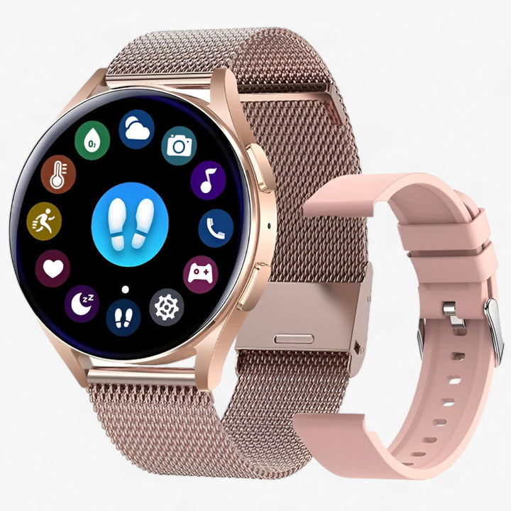 Levoire | Montre Intelligente Ronde Femme Rosé ou or rose filet