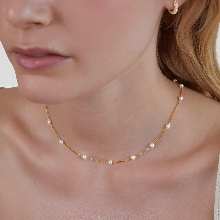Levoire | Bague Élégante En Perles Dorées