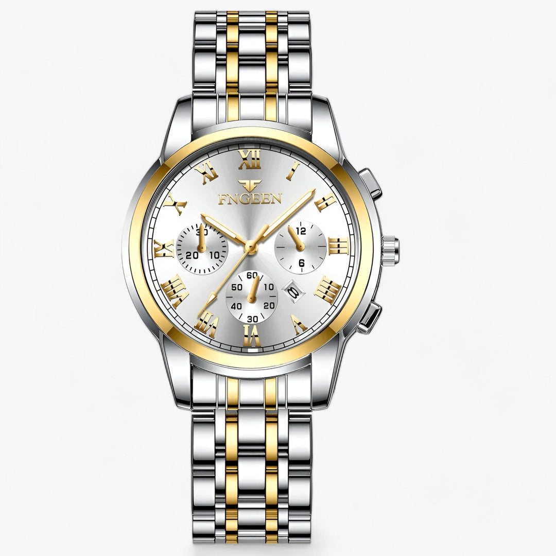 Levoire | Montre Ronde En Acier Inoxydable Kulta Jian Blanc
