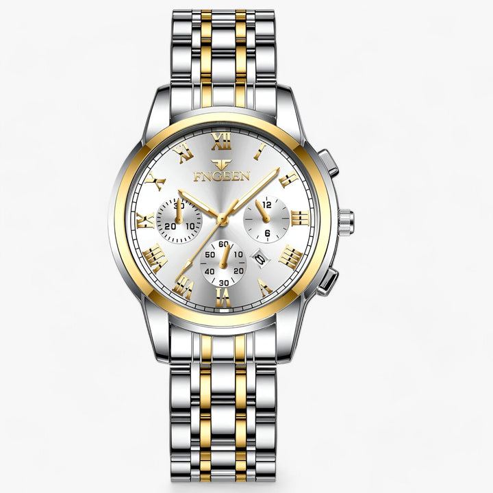 Levoire | Montre Ronde En Acier Inoxydable Kulta Jian Blanc