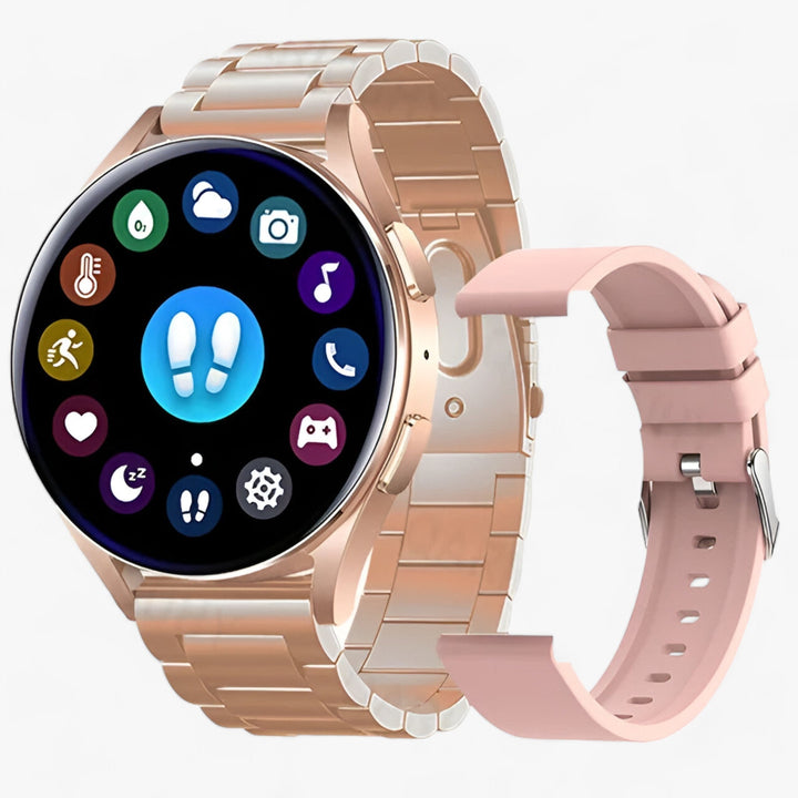 Levoire | Montre Intelligente Ronde Femme Acier doré rose