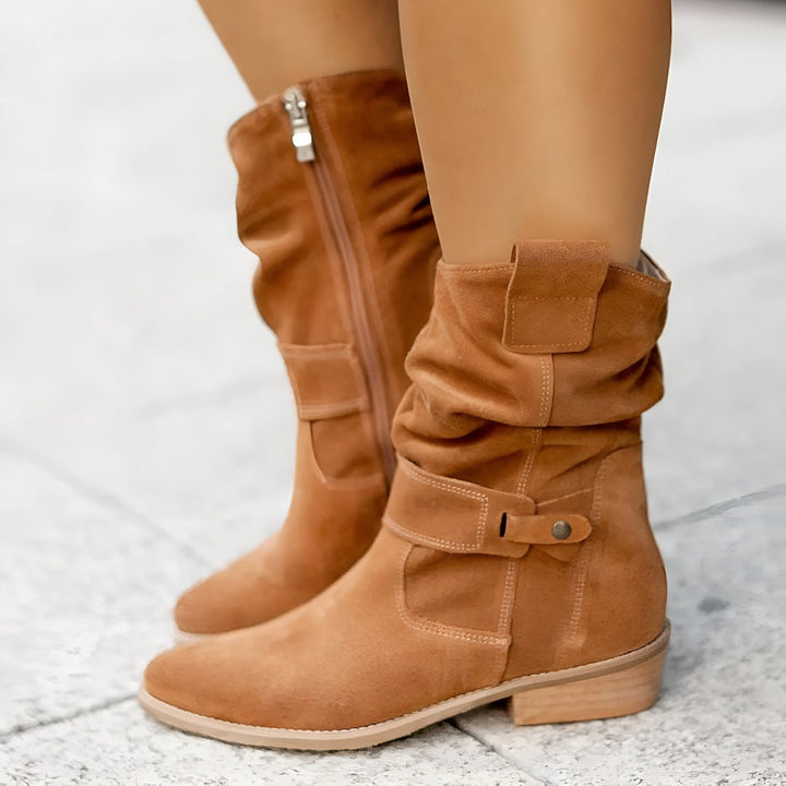 Levoire | Bottes Lisses Confortables Avec Fermeture Latérale