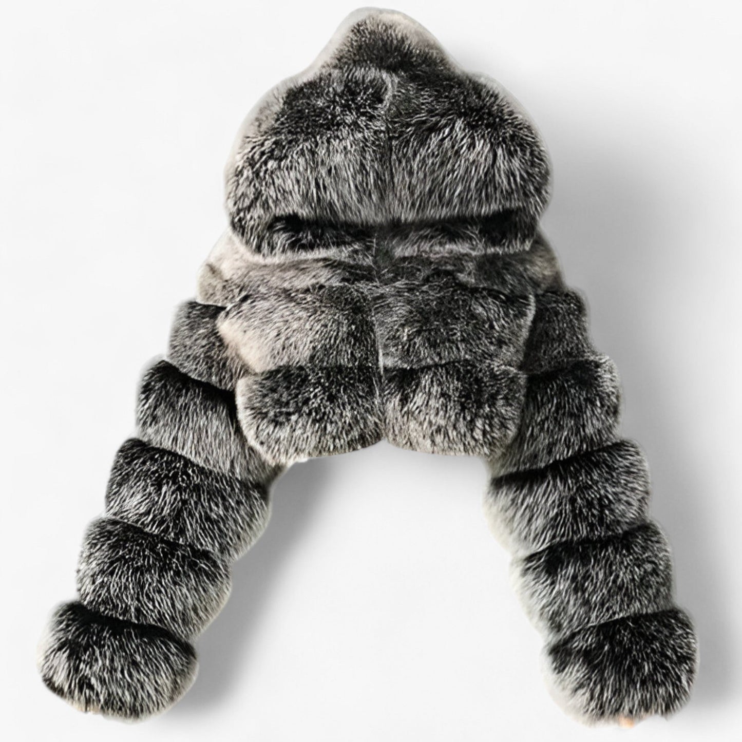 Levoire | T-Shirt À Manches Longues Et Manteau En Fausse Fourrure Gris clair