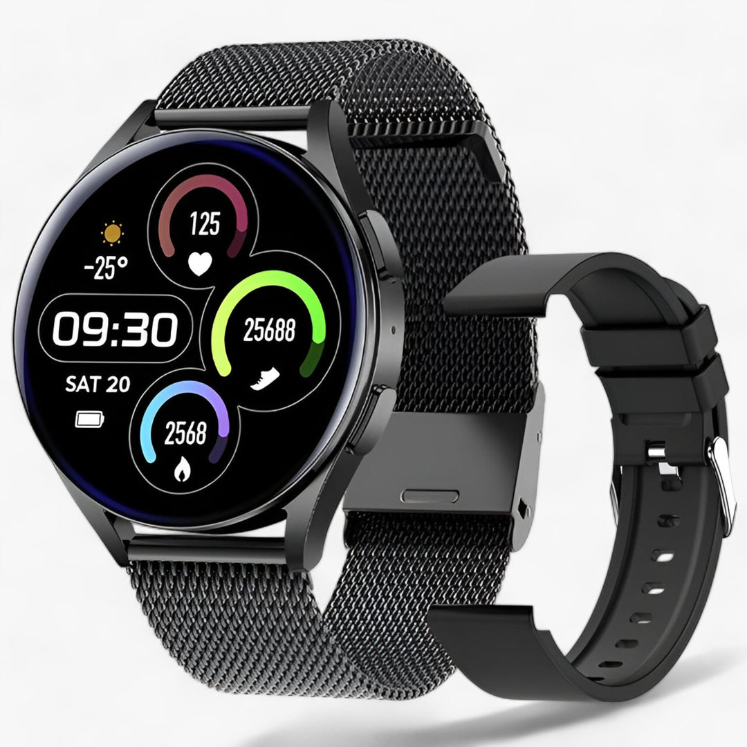Levoire | Montre Intelligente Ronde Femme Filet noir