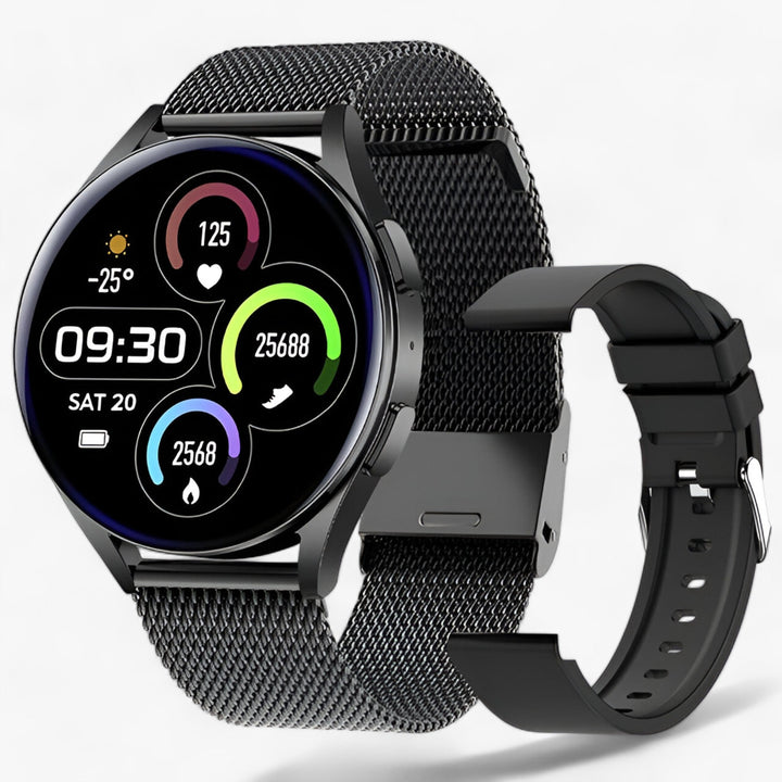 Levoire | Montre Intelligente Ronde Femme Filet noir