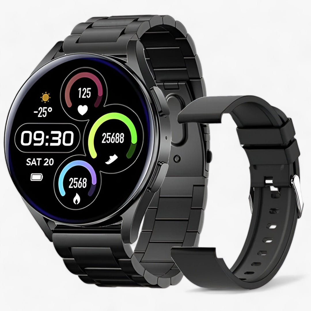 Levoire | Montre Intelligente Ronde Femme Acier noir