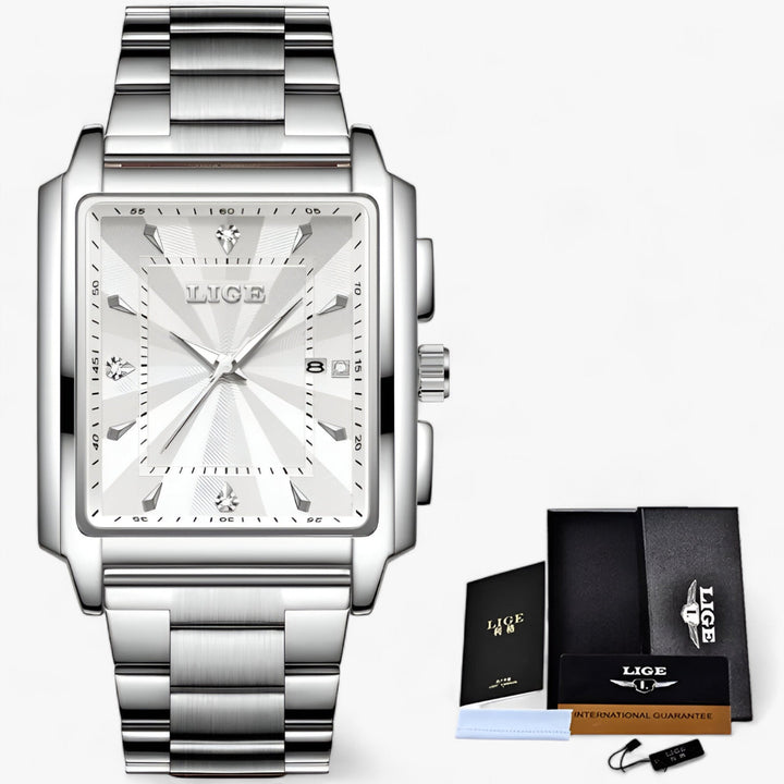 Levoire | Montre Premium Étanche Argent Blanc