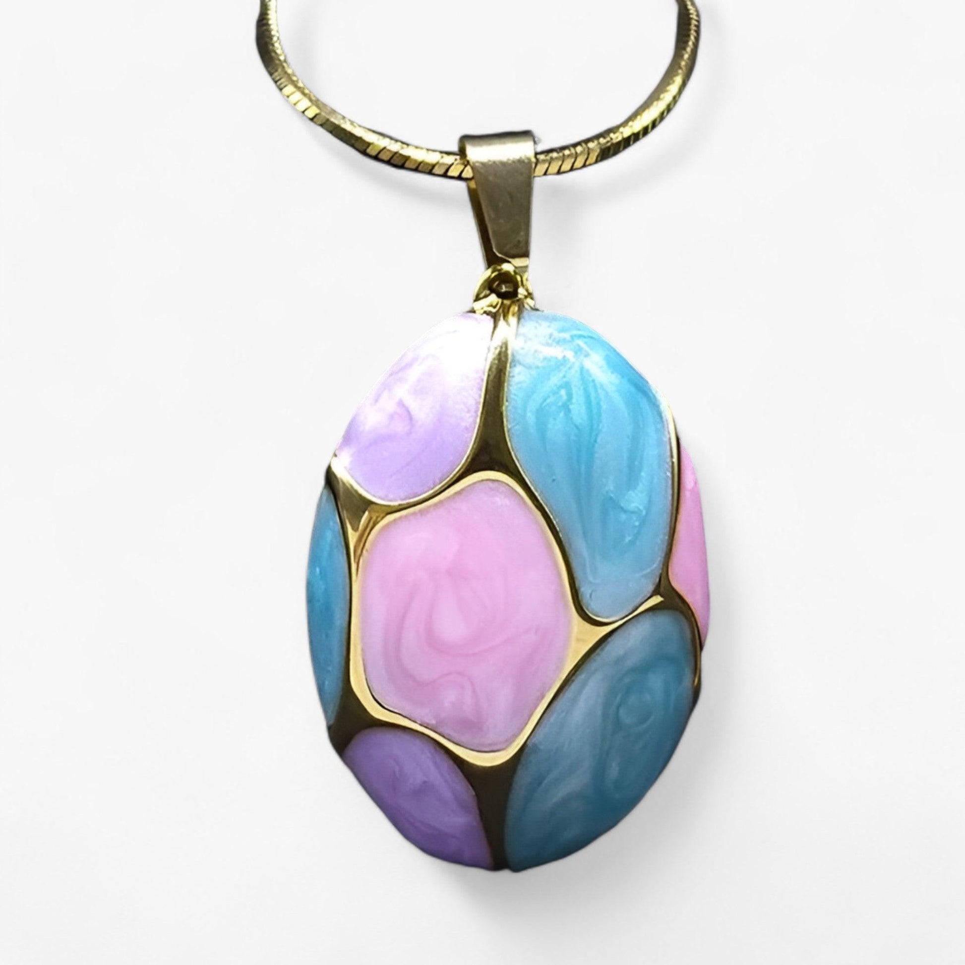 Levoire | Collier Élégant En Pierre Précieuse Avec Pendentif Rosa bleu