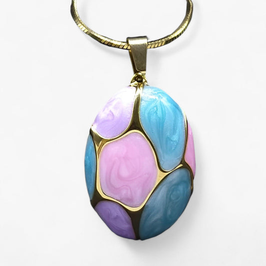 Levoire | Collier Élégant En Pierre Précieuse Avec Pendentif Rosa bleu