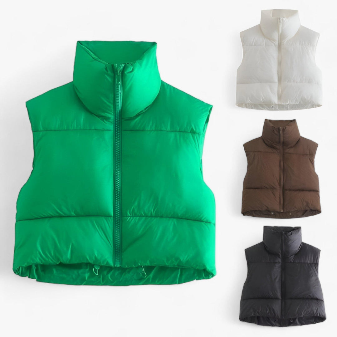 Levoire | Gilet Sans Manches Col Montant Zippé Chaud