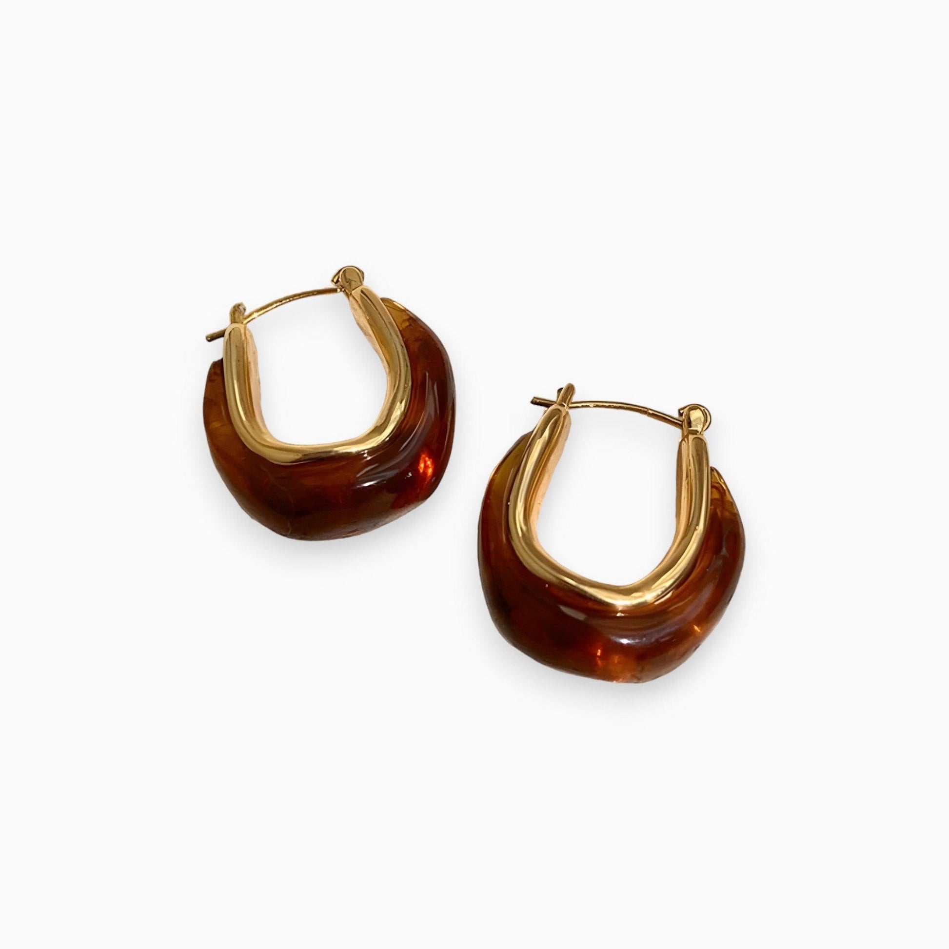 Levoire | Boucles D'Oreilles Brillantes Braun