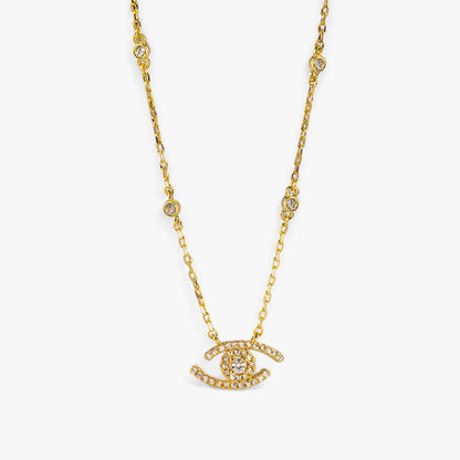 Levoire | Élégant Collier En Cristal De Protection Pour Les Yeux Ou