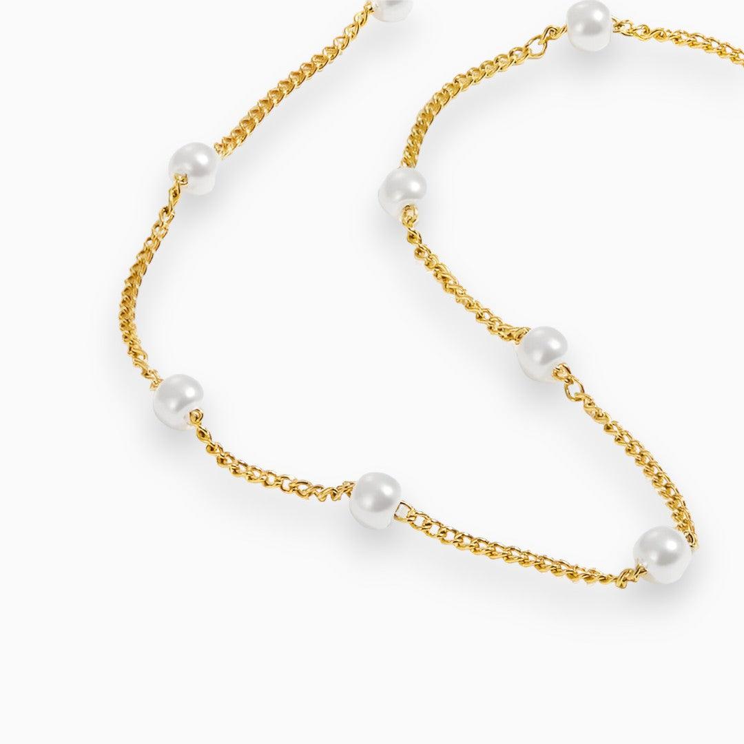 Levoire | Bague Élégante En Perles Dorées