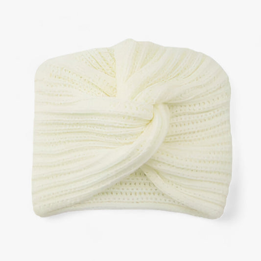 Levoire | Turban Tricoté Pour Femmes Blanc