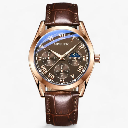 Levoire | Montre Pour Hommes Avec Bracelet En Cuir Luxueux