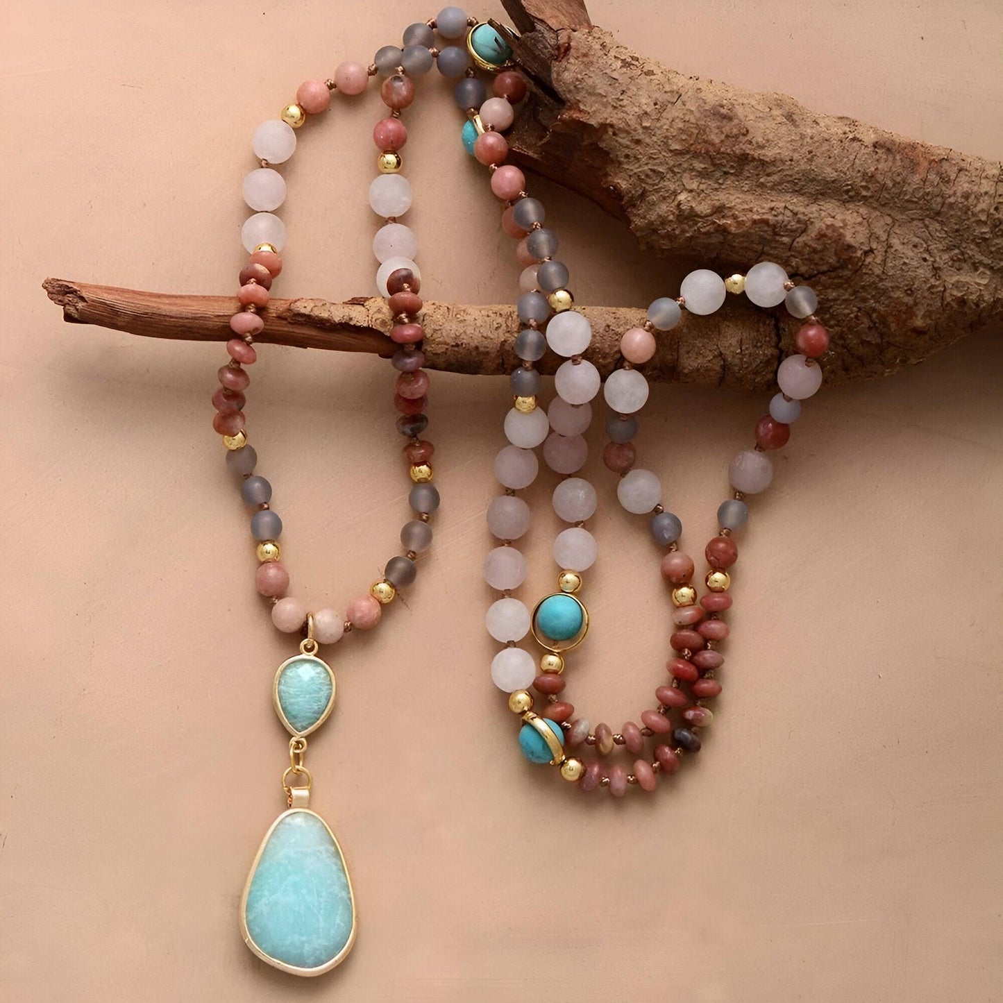 Levoire | Collier En Pierres Précieuses Pastel De L'Étreinte Colorée