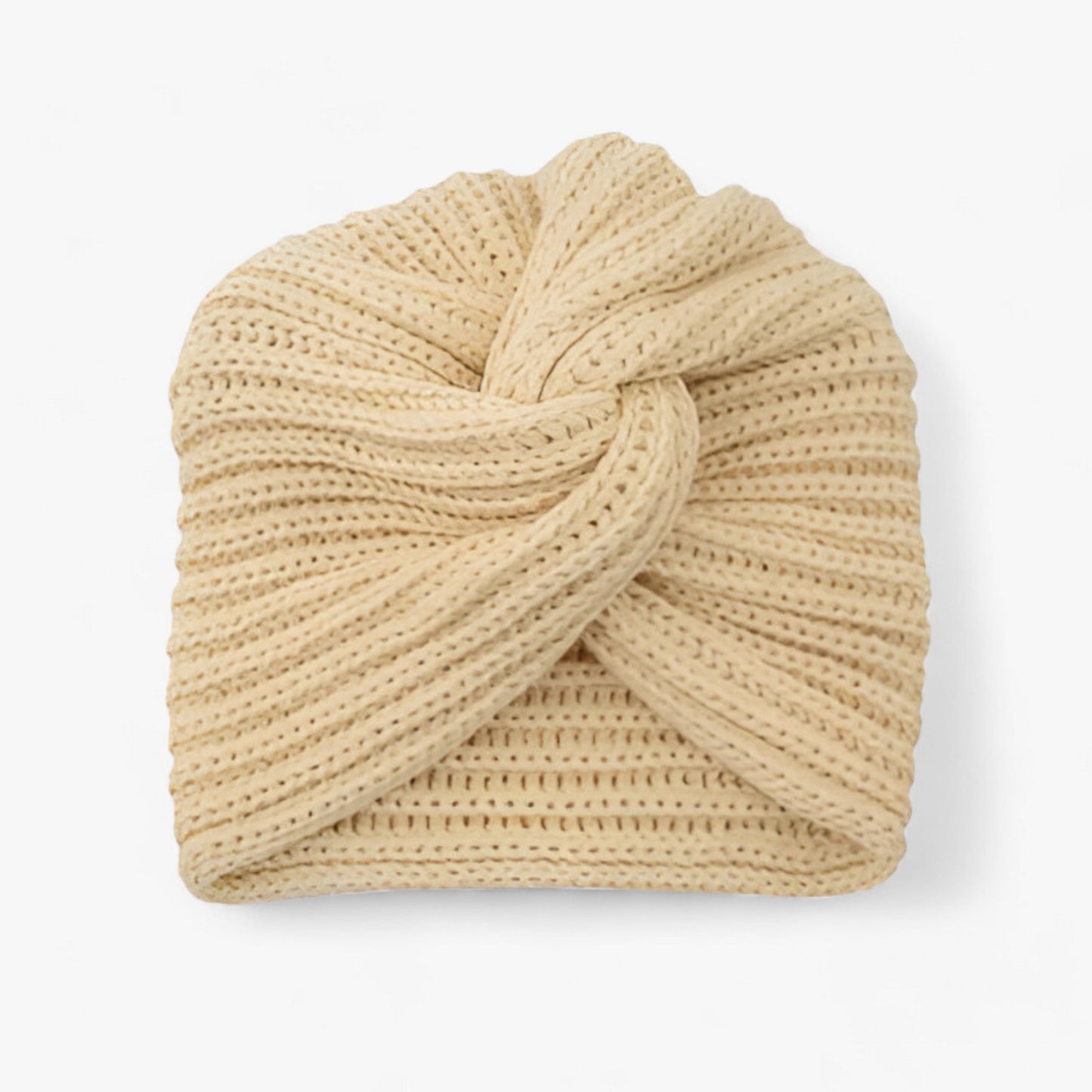 Levoire | Turban Tricoté Pour Femmes Beige