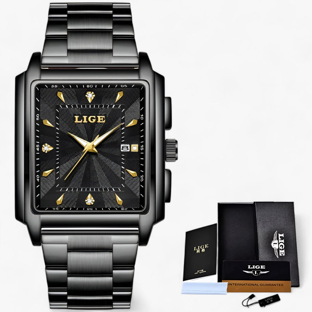 Levoire | Montre Premium Étanche Noir Or