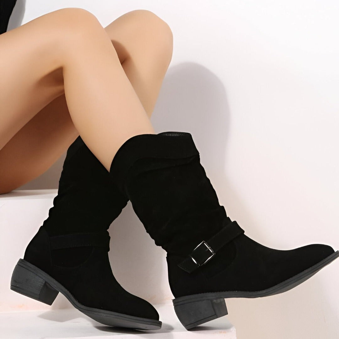 Levoire | Bottes Lisses Confortables Avec Fermeture Latérale