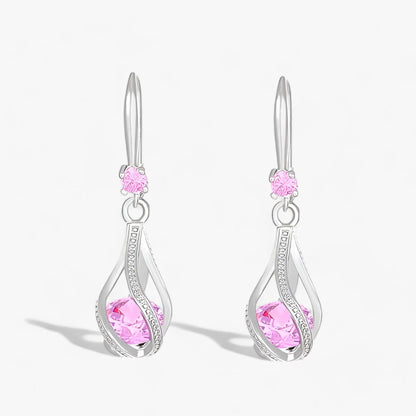 Levoire | Boucles D'Oreilles En Zircon Cristaux Sterlinghopeakristalli Rosa (argent 925)