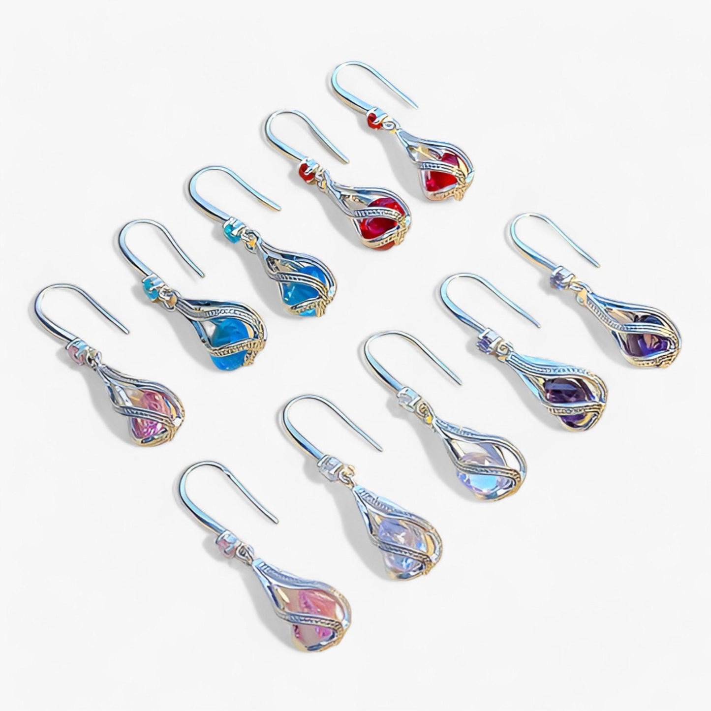 Levoire | Boucles D'Oreilles En Zircon Cristaux Sterlinghopeakristalli