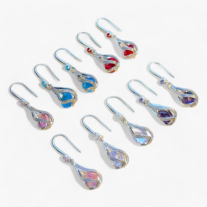 Levoire | Boucles D'Oreilles En Zircon Cristaux Sterlinghopeakristalli