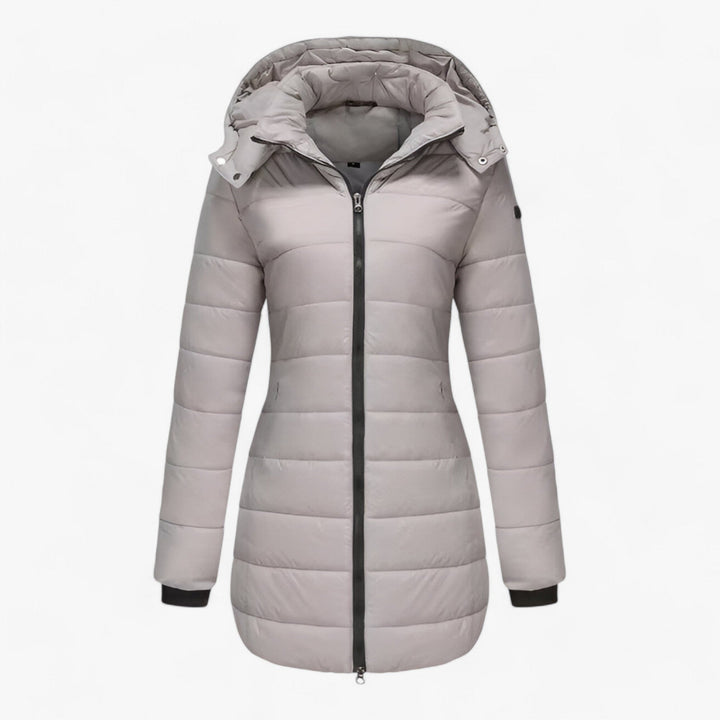 Levoire | Blouson Zippé À Capuche À Manches Longues Avec Poches Gris