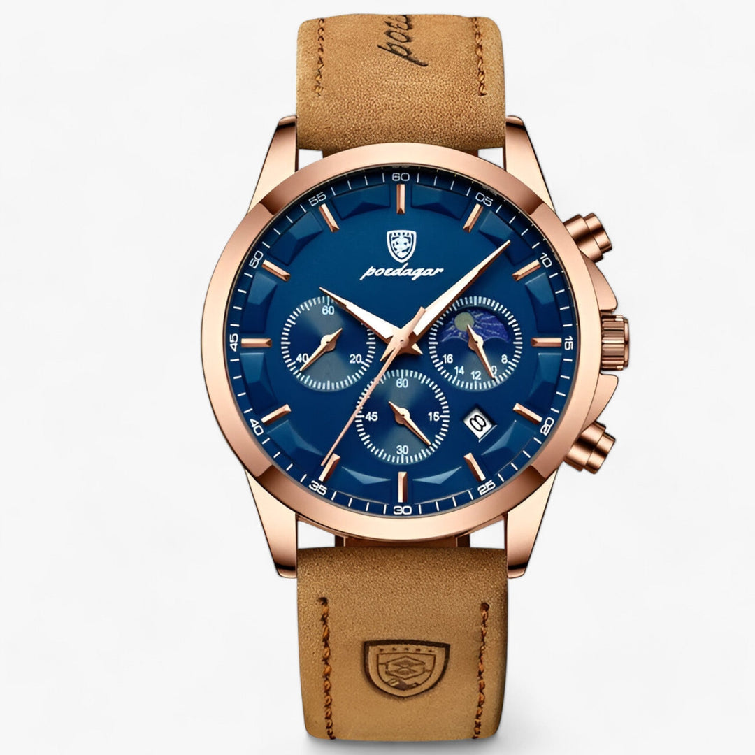 Levoire | Montre Avec Bracelet En Cuir Cuir Ruusukulta Bleu