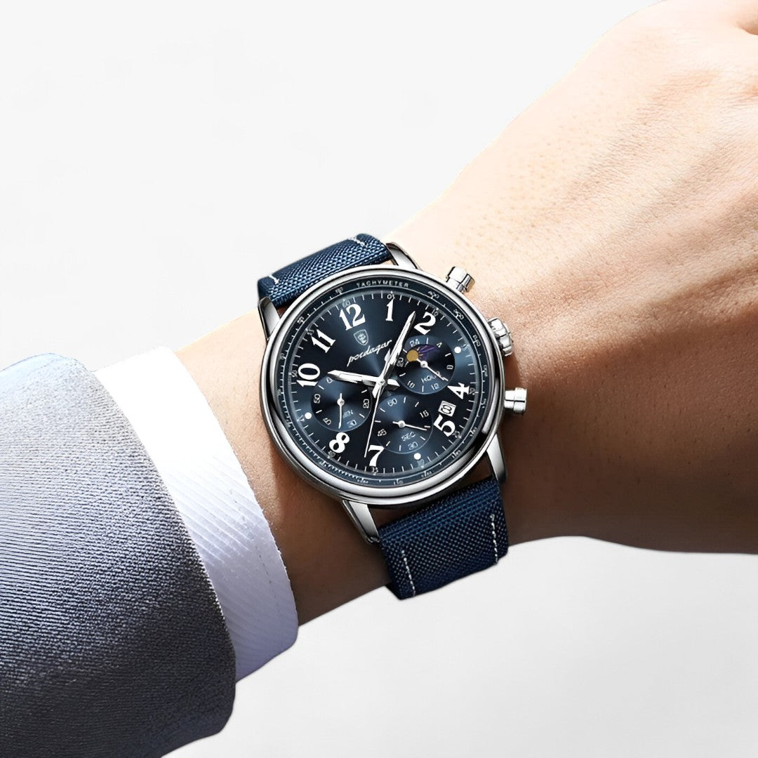 Levoire | Montre Avec Cadran En Acier Et Bracelet En Silicone Durable